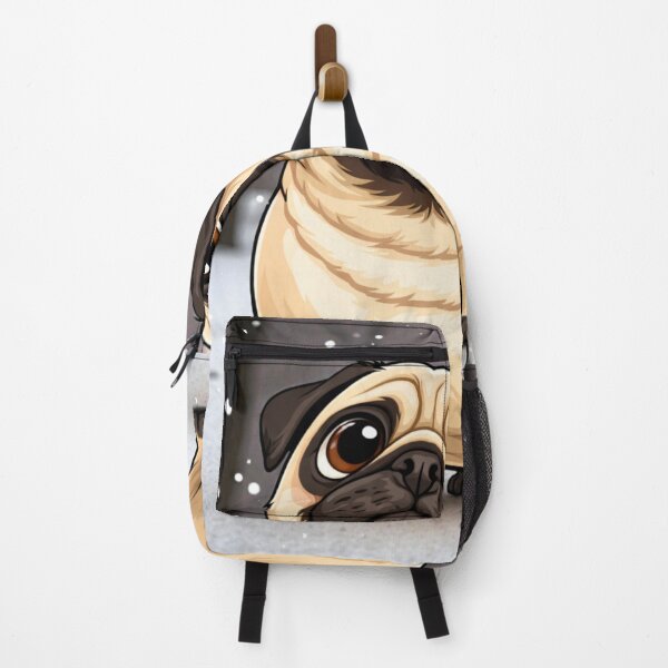 Item preview, Cute Winter Pug – Adorable Cartoon Dog Illustration designed and sold by Darlin8888.