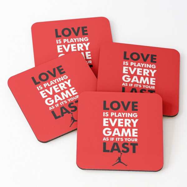 Item preview, Love Every Game - Michael Jordan Motivational Basketball Quote designed and sold by ArtByRahim.