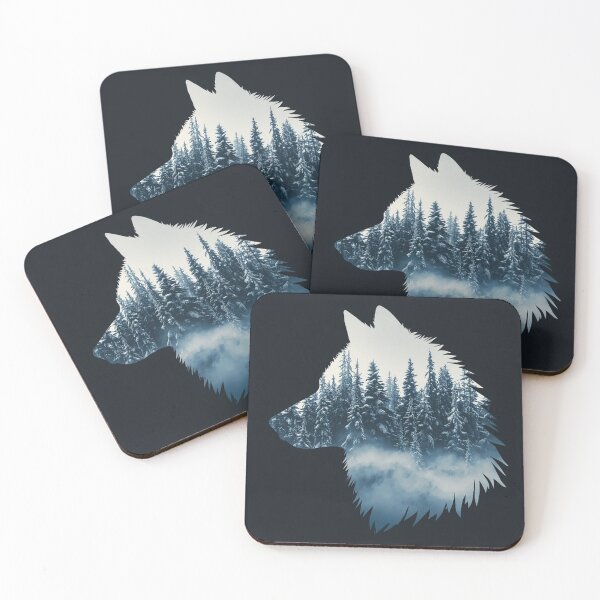 Item preview, Winter Forest Hidden in Wolf Shape designed and sold by Wonderful Designs.