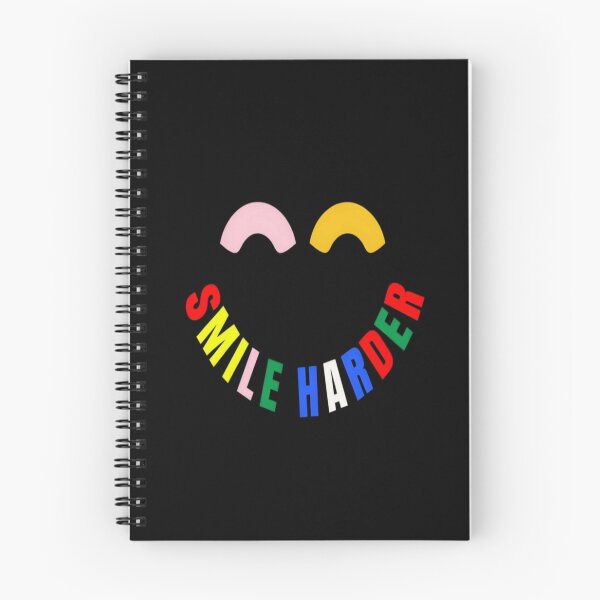 Item preview, Colorful "Smile Harder" Motivational Face Design – Positive Vibes for Apparel, Posters & Stickers designed and sold by Bright Nest Studio.
