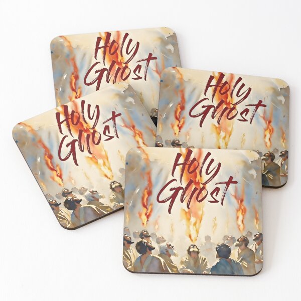 Item preview, Holy Ghost Pentecost Flames – Watercolor Descent designed and sold by DeusInk.