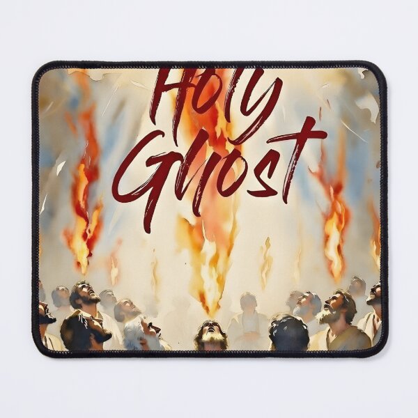 Item preview, Holy Ghost Pentecost Flames – Watercolor Descent designed and sold by DeusInk.