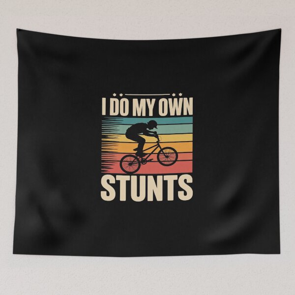 Item preview, I Do My Own Stunts Bicycle MTB Downhill Bike  designed and sold by DigitaldeligArt.