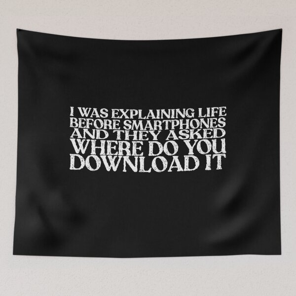Item preview, I Was Explaining Life Before Smartphones – Funny Generational Humor designed and sold by Mohamed Orav.