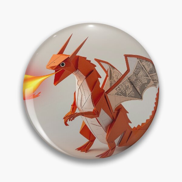 Item preview, Fiery Origami Dragon with Artistic Touch designed and sold by Wonderful Designs.