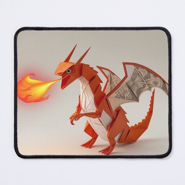 Item preview, Fiery Origami Dragon with Artistic Touch designed and sold by Wonderful Designs.