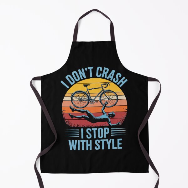 Item preview, I Don't Crash I Stop With Style BICYCLE  designed and sold by DigitaldeligArt.