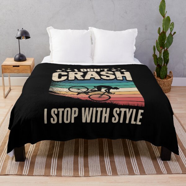 Item preview, I Don't Crash I Stop With Style Biker Bicycle Cycling designed and sold by MarkLeedsArt.