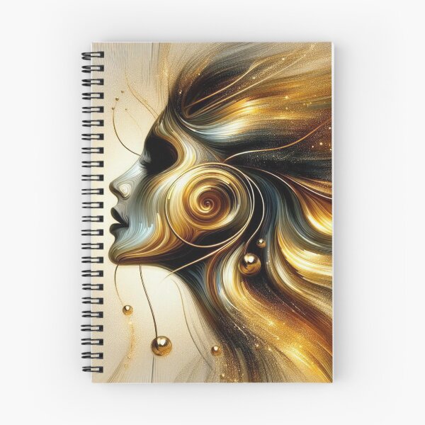 Item preview, Golden Flow of Feminine Energy – Lines of light between elegance, movement and cosmic depth designed and sold by FotoworldEdel.