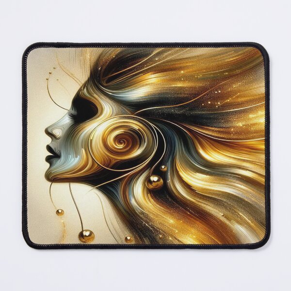 Item preview, Golden Flow of Feminine Energy – Lines of light between elegance, movement and cosmic depth designed and sold by FotoworldEdel.
