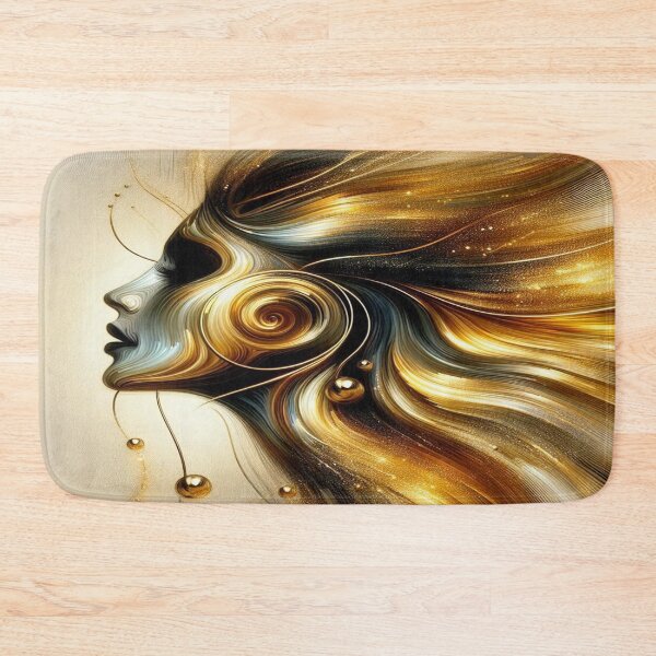 Item preview, Golden Flow of Feminine Energy – Lines of light between elegance, movement and cosmic depth designed and sold by FotoworldEdel.