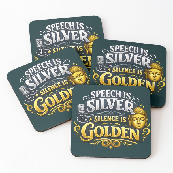 Item preview, SPEECH IS SILVER SILENCE IS GOLDEN designed and sold by PERSPECTIVERED.