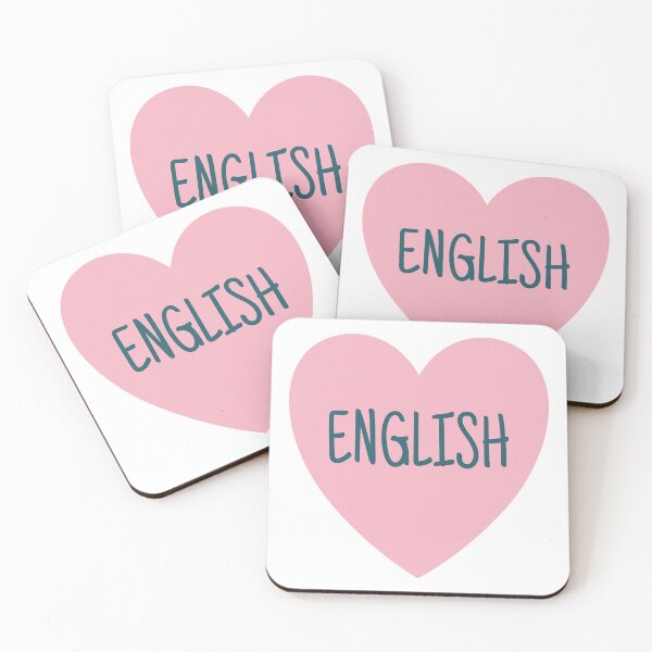 Item preview, Love English heart design designed and sold by Think4Prints.