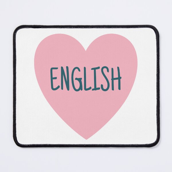 Item preview, Love English heart design designed and sold by Think4Prints.