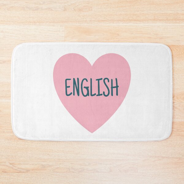 Item preview, Love English heart design designed and sold by Think4Prints.