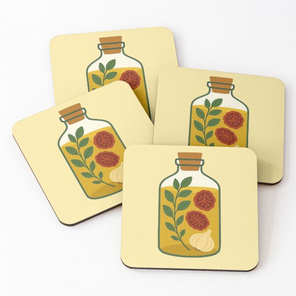 Item preview, Sun-Dried Tomato, Basil and Garlic Infused Oil – Mediterranean Kitchen Art Print. designed and sold by Aloloco.