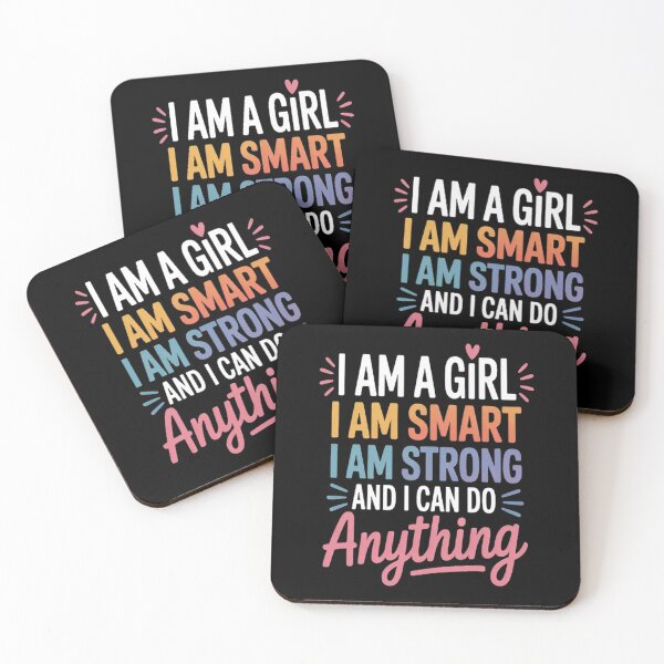 Item preview, Feminist I Am A Girl I Am Smart I Am Strong And I Can Do Anything designed and sold by HaiharryCartoon.
