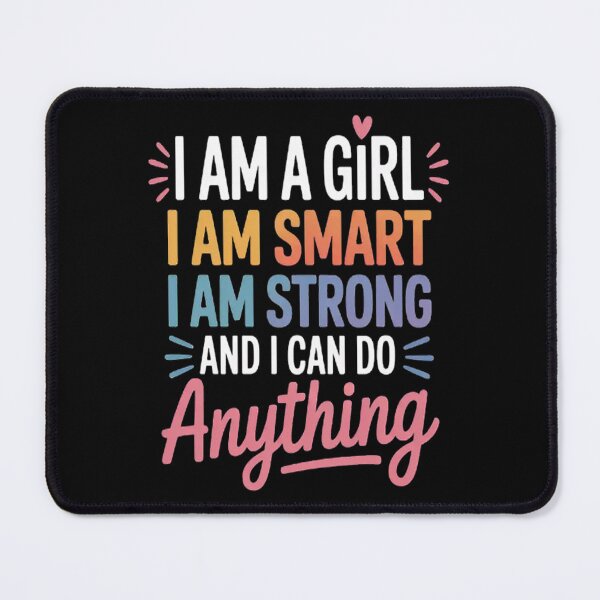 Item preview, Feminist I Am A Girl I Am Smart I Am Strong And I Can Do Anything designed and sold by HaiharryCartoon.