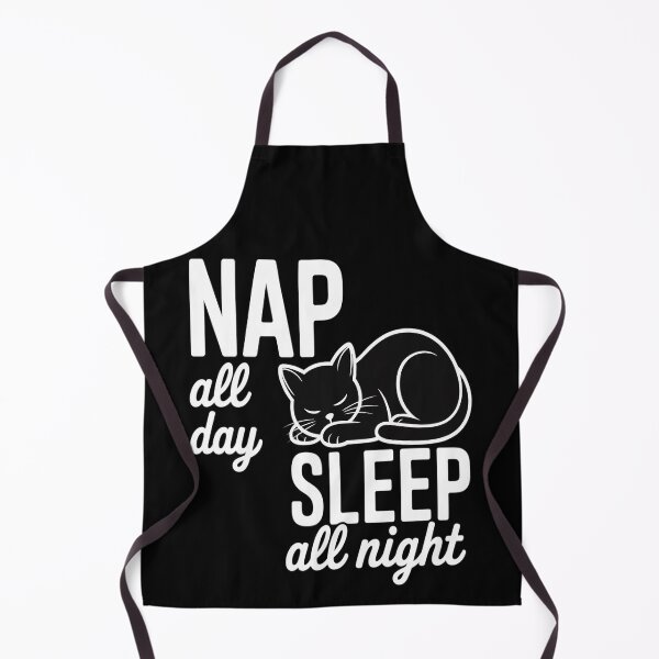 Item preview, Nap All Day Sleep All Night Cat Lover designed and sold by CottonCandyPrin.