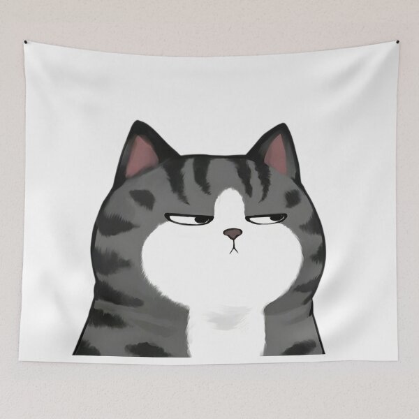 Item preview, Unimpressed Cat – Grumpy Side-Eye Tabby Meme designed and sold by Dyan4.