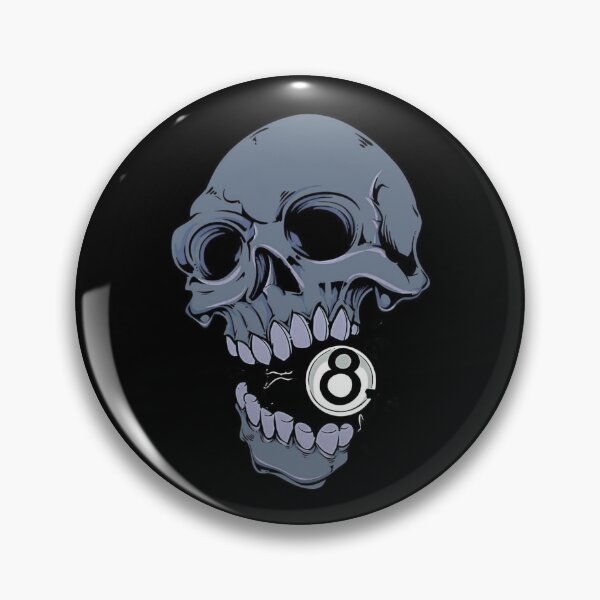 Item preview, 8 Ball Skull Bold Street Style designed and sold by Oniyasha.