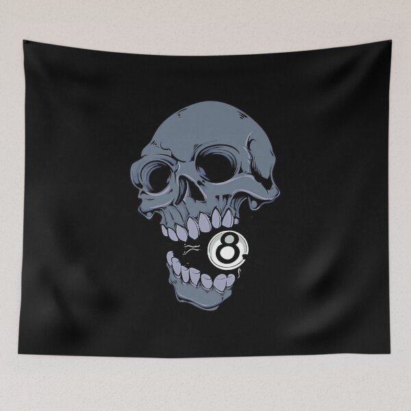 Item preview, 8 Ball Skull Bold Street Style designed and sold by Oniyasha.