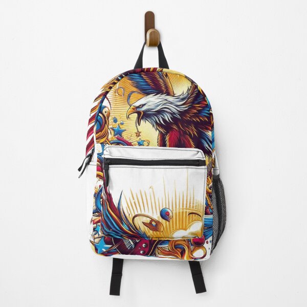Item preview, Electric Eagle Art | Bold Rock Music Inspired Eagle Illustration designed and sold by MonaRose_Art.
