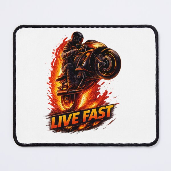 Item preview, Live fast design white designed and sold by Ready2Drive.