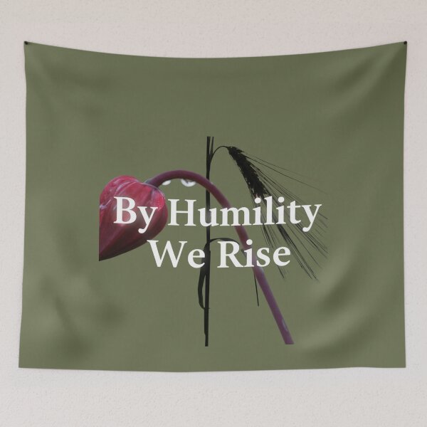 Item preview, By Humility We Rise – Minimalist Quote T-Shirt, Clean Typography Design designed and sold by saritta93.