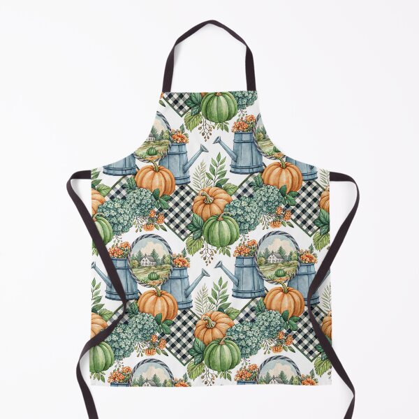 Item preview, Cozy Autumn Farmhouse: Pumpkins, Watering Cans & Rustic Charm | Fall Pattern Art designed and sold by CHRONIN.