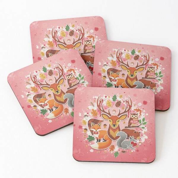 Item preview, Whimsical Woodland Valentines Forest Animal Art designed and sold by AnimalAirtistry.