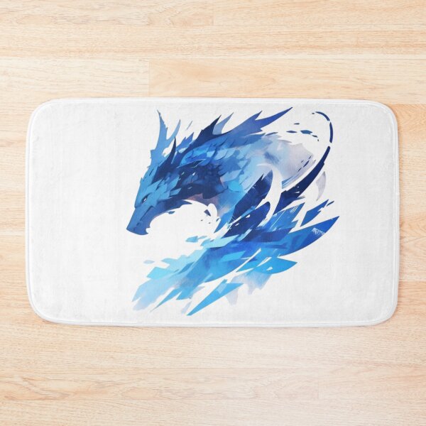 Artikelvorschau, Abstrakter Eisdrache – Blauer Fantasy-Drache entworfen und verkauft von Dyan4.