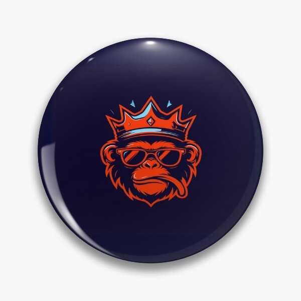 Item preview, Regal Monkey Pop Art – Crowned Ape with Sunglasses, Bold Colors, Street Style Vibes designed and sold by Bright Nest Studio.
