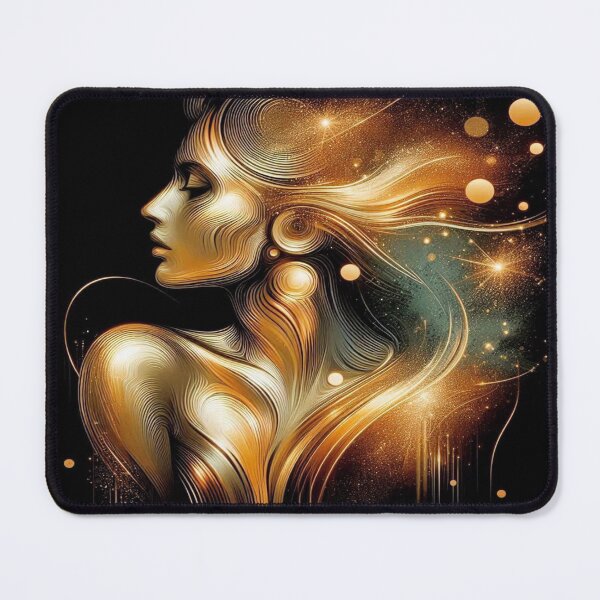 Item preview, Golden Flow of Feminine Energy – Lines of light between elegance, movement and cosmic depth designed and sold by FotoworldEdel.