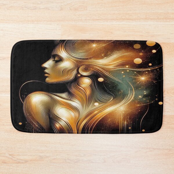 Item preview, Golden Flow of Feminine Energy – Lines of light between elegance, movement and cosmic depth designed and sold by FotoworldEdel.