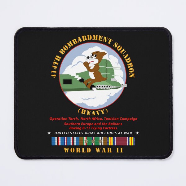 Item preview, Army - 414th Bombardment Squadron (Heavy) - AAC w WWII EU SVC designed and sold by Military Insignia Products.