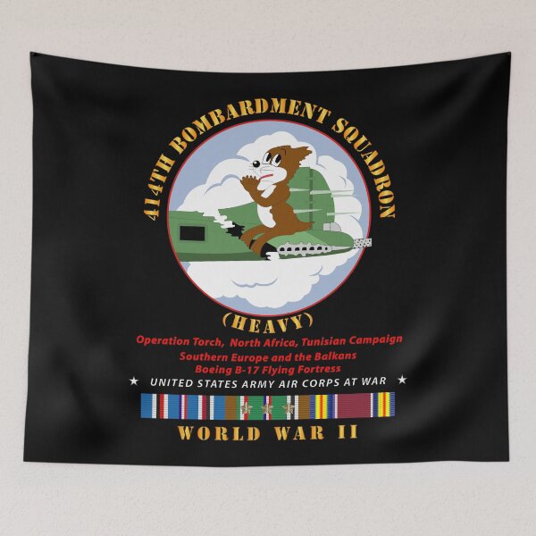 Item preview, Army - 414th Bombardment Squadron (Heavy) - AAC w  WWII  EU SVC designed and sold by Military Insignia Products.