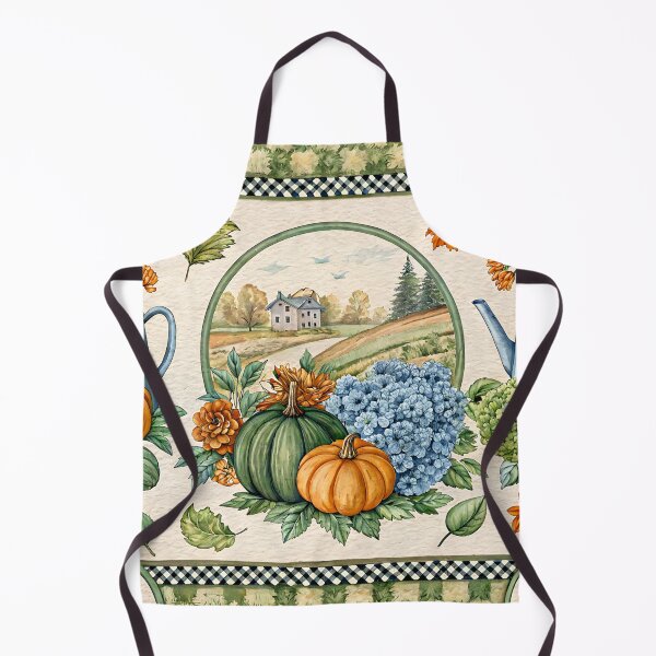Item preview, Cozy Autumn Farmhouse: Pumpkins, Watering Cans & Rustic Charm | Fall Pattern Art designed and sold by CHRONIN.
