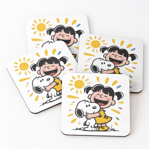 Item preview, Classic Girl Hugging Best Friend Dog  designed and sold by Kitty Kat.