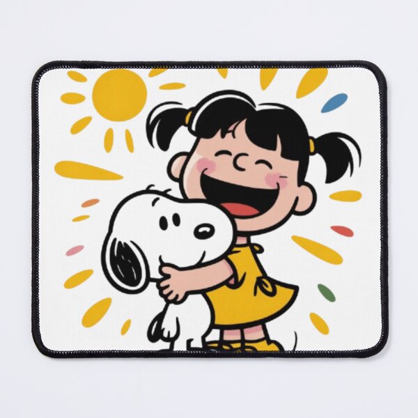 Item preview, Classic Girl Hugging Best Friend Dog  designed and sold by Kitty Kat.