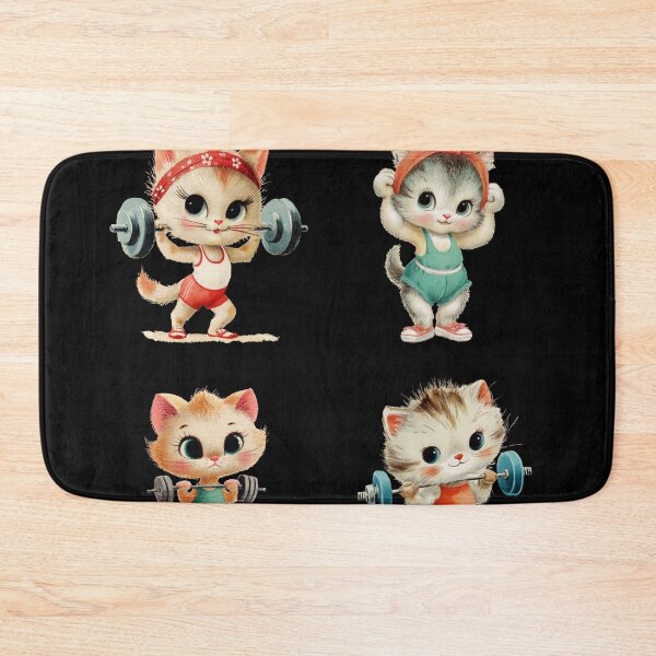 Item preview, Vintage kittens working out pack designed and sold by MendaciousMina.