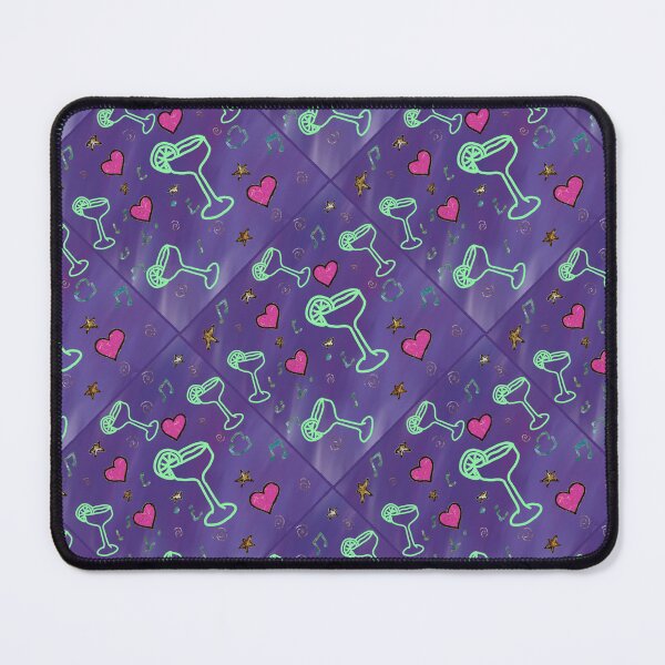 Item preview, Neon Cocktail Party Seamless Pattern | Nightlife Hearts & Music Design designed and sold by Pretty Candy Cove.
