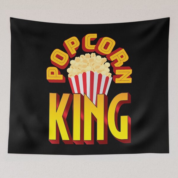 Item preview, Popcorn King Funny Food T-Shirt designed and sold by trendo.