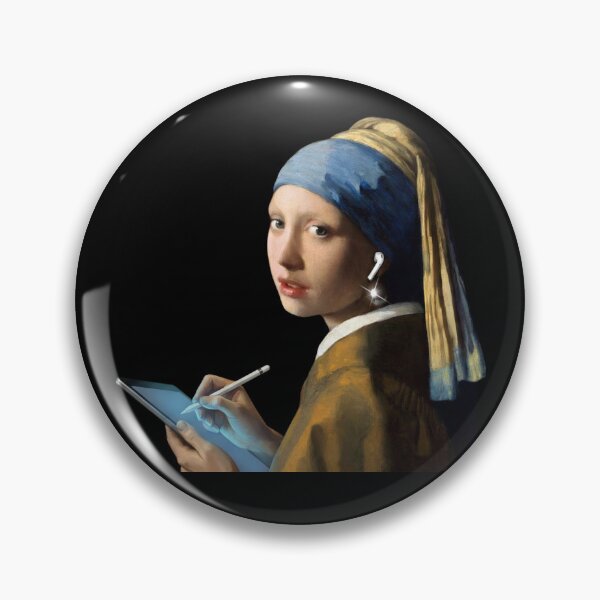 Item preview, The Girl with the Wireless Earbud - Fine Art Remix designed and sold by YEADIGI.
