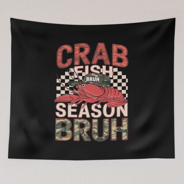 Item preview, Crawfish Season Bruh Funny Crawfish Hat Boy Crawfish Preppy 1  designed and sold by VerseFarm.