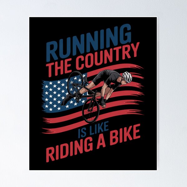 Item preview, Joe Biden falling off his bicycle Biden Falls off Bike  designed and sold by DigitaldeligArt.