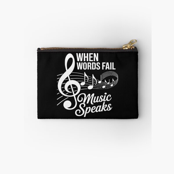 Item preview, When Words Fail Music Speaks Musician Music Lovers designed and sold by HORIZBoutique.