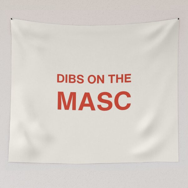Item preview, Dibs on the Masc - Queer Lesbian Meme Sticker designed and sold by moonna designs.