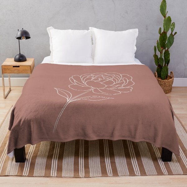 Item preview, Offset Peony Bloom — Minimalist Botanical Line Art Collection 1 designed and sold by VoglR.