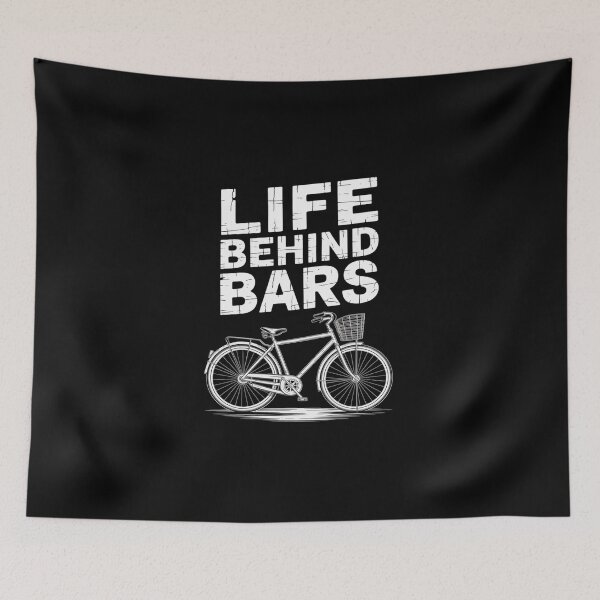 Item preview, Life Behind Bars Bicycle BMX Bike Cycling Biker  designed and sold by DigitaldeligArt.